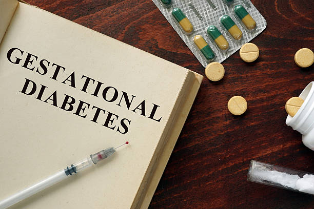 istock Gestational diabetes written on a book. Medical concept. 500186652
