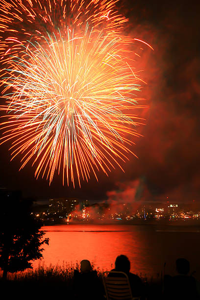 Celebration Fireworks stock photo