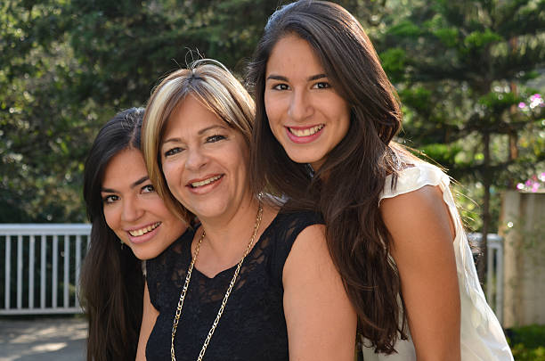 istock Mother and two beautiful daughters 500194515