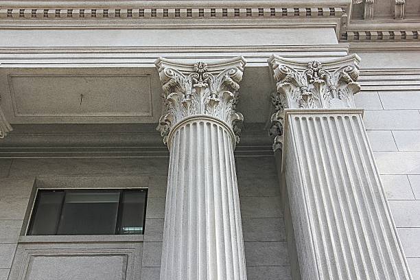 columnas estilo romano - stone carving university support fotografías e imágenes de stock