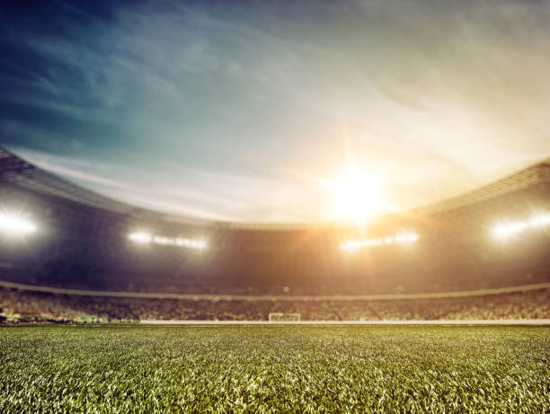 istock Soccer stadium background wide angle 500194715