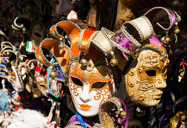 istock Venetian carnival masks 500195013