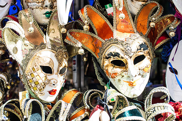istock Venetian carnival masks 500195017