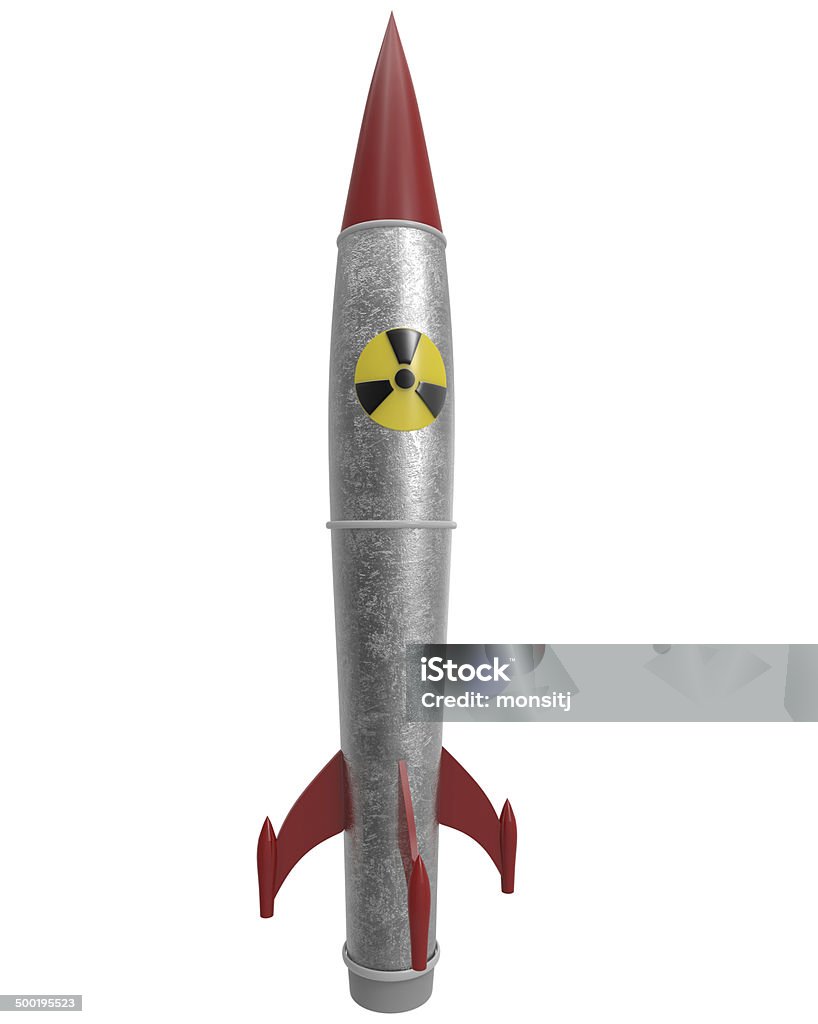 Ядерная боеголовка с обтравочной маской - Стоковые фото Ракетное оружие роялти-фри
