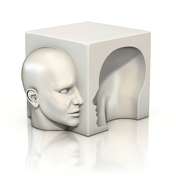 istock abstract human head, alter ego, psychology 500195573