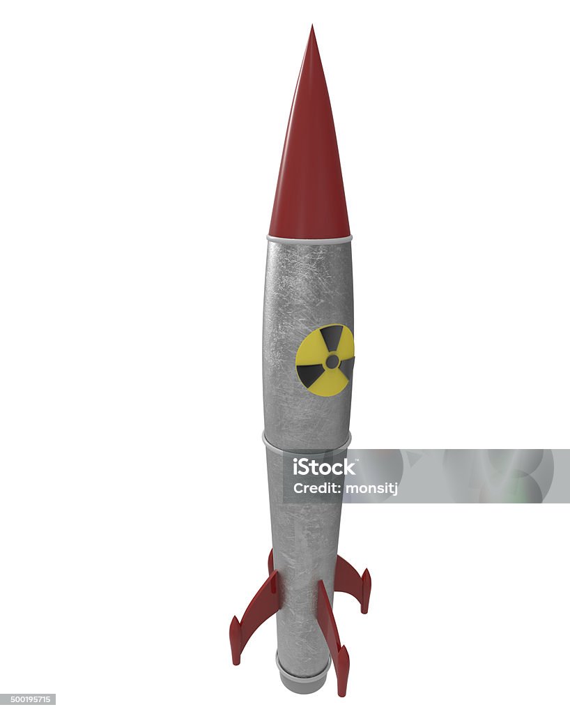 nuclear warhead mit einer Schnittmaske - Lizenzfrei Abfeuern Stock-Foto