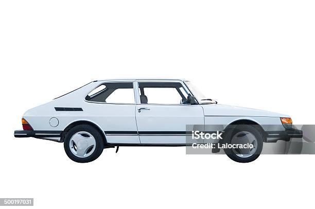 Blanco Saab 900 Foto de stock y más banco de imágenes de Coche - Coche, Fondo blanco, Coche de coleccionista