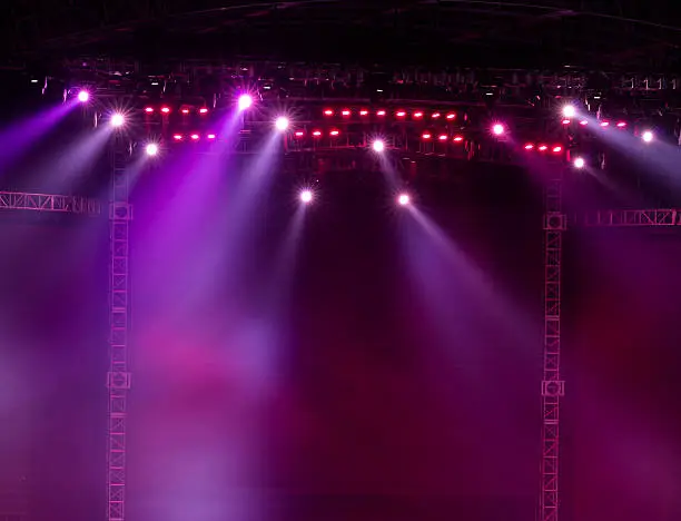 Photo of Vector Stage Spotlight with Laser rays