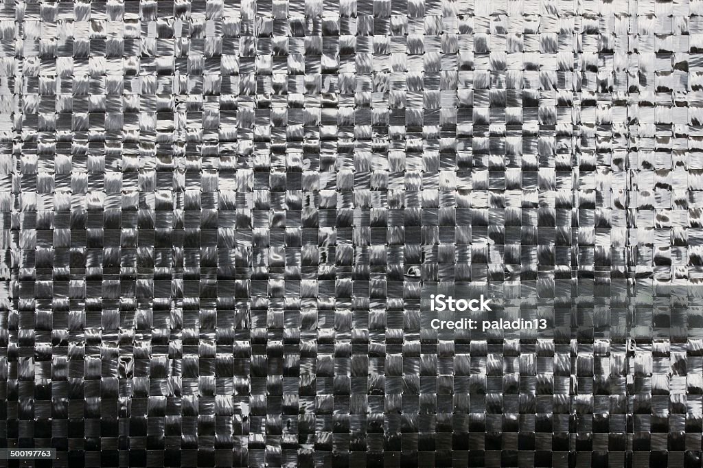 Black plastic woven Crate Stock Photo