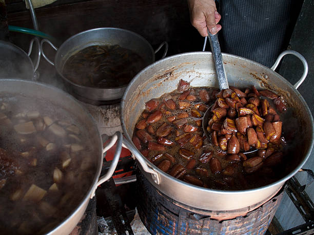 istock Thai style boiled bananas in syrup. 500198018