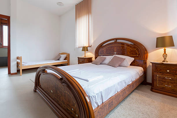 istock Interior of an elegant hotel bedroom 500198404