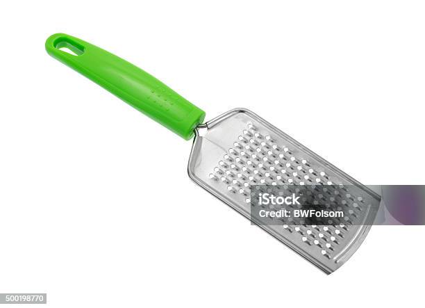 New Cheese Grater With Green Handle Stock Photo - Download Image
