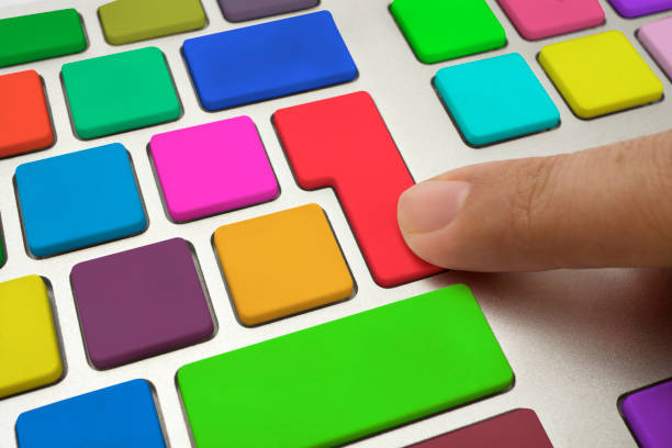 istock Woman press keypad on Keyboard 500198850
