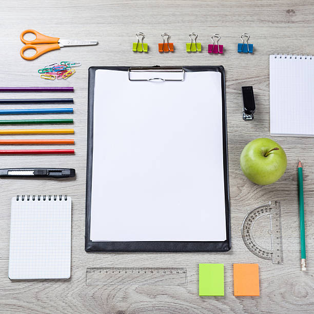 istock pencils, paint pens paper scissors 500200204