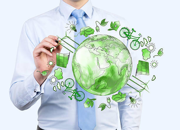 istock man caring about clean environment, eco energy, protection 500202054