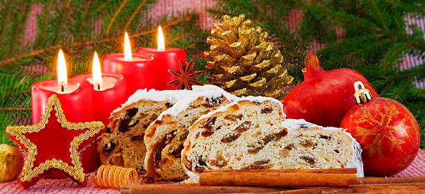 istock Four red candles with christmas ball . 500202356