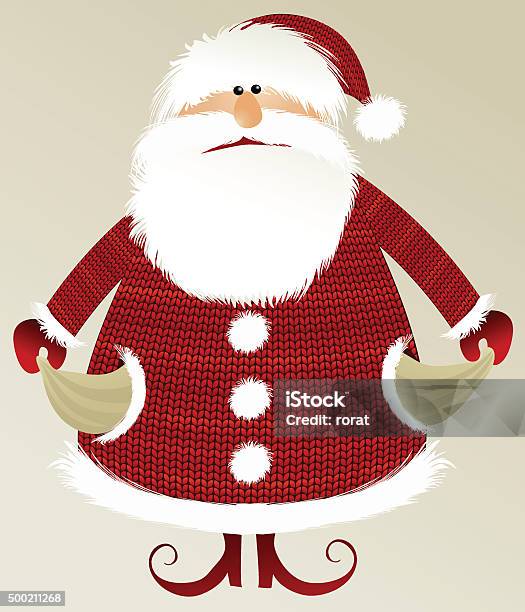 Poor Santa Holiday Background With Poor Santa Claus Stock Illustration - Download ...