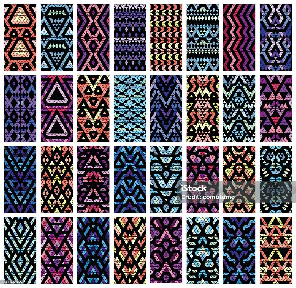 32 Patterns Set Of 32 Patterns Stock Illustration - Download Image Now - 2015 ...