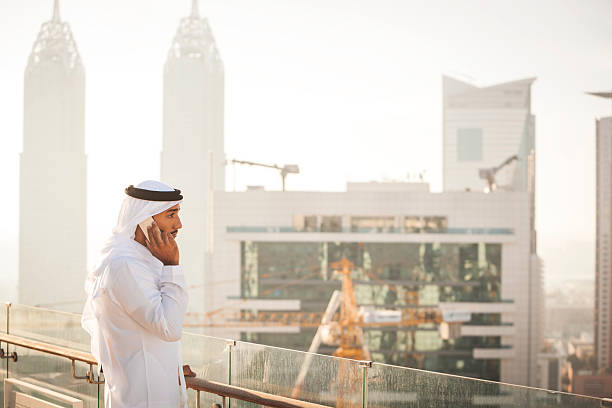 istock Middle Eastern Businessman Supervising Construction in Dubai 500213338