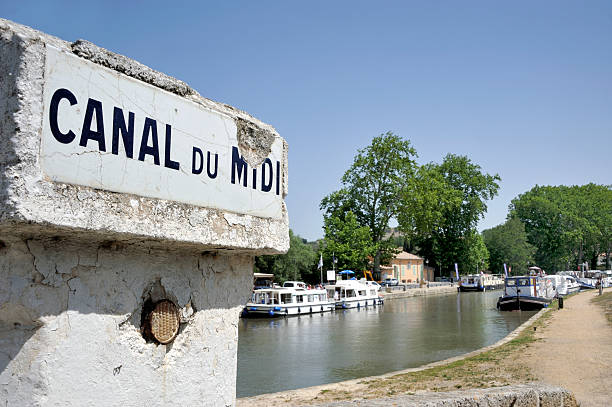 Canal du Midi stock photo