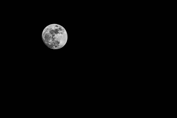 istock The full moon in sky at night 500218298