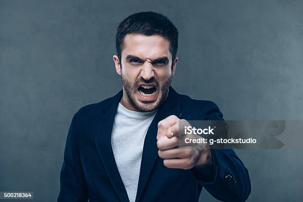 I Know That Was You Stock Photo - Download Image Now - Anger, Men, Pointing