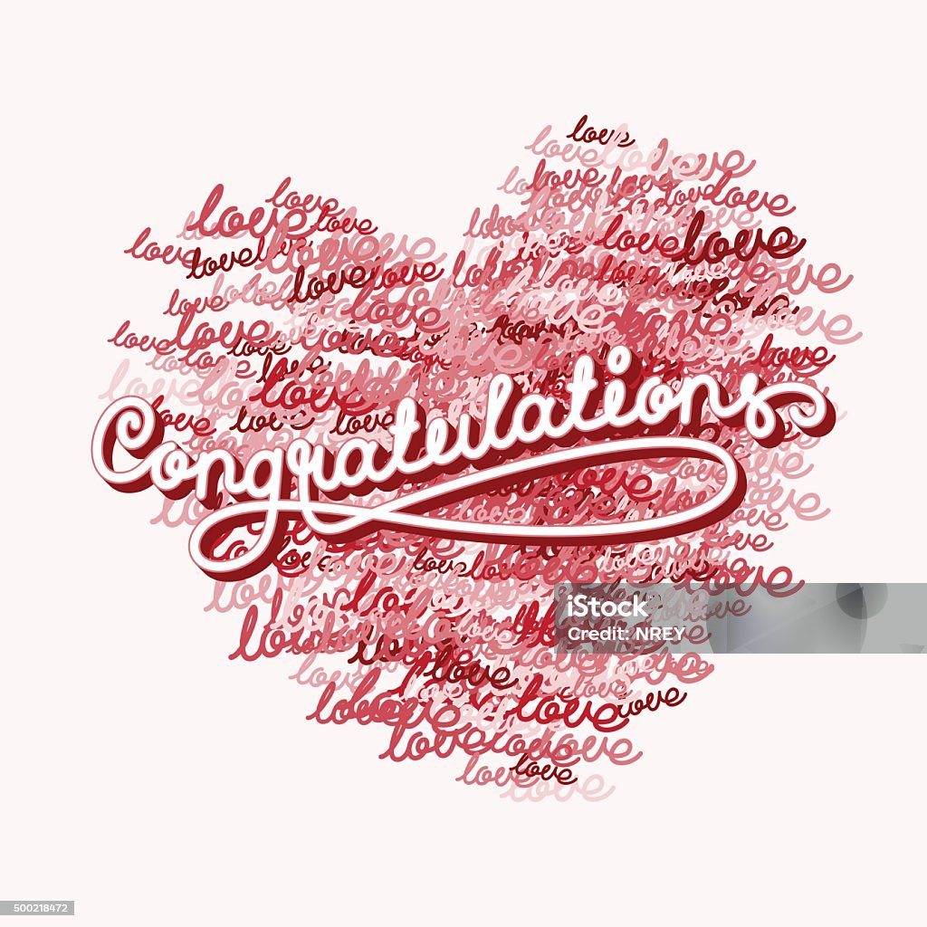 Khert Lettering Pink Lettering Heart Shape Stock Illustration - Download Image Now ...