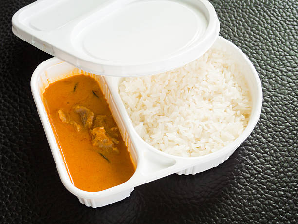 istock Rice and curry in the meal box set 500219585