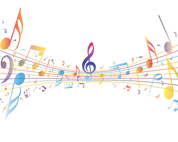 Music Notes Multi Design Multi Colored Music Notes