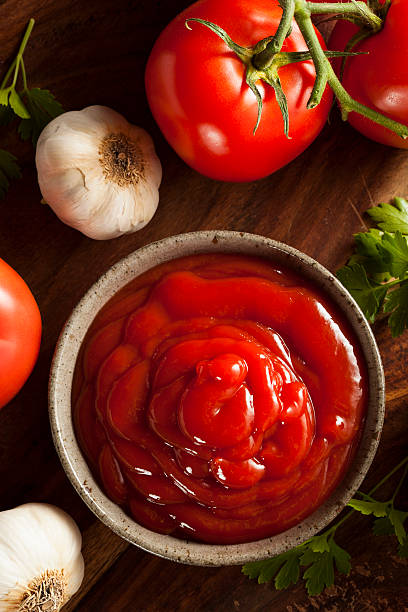 istock Organic Red Tomato Ketchup 500220909