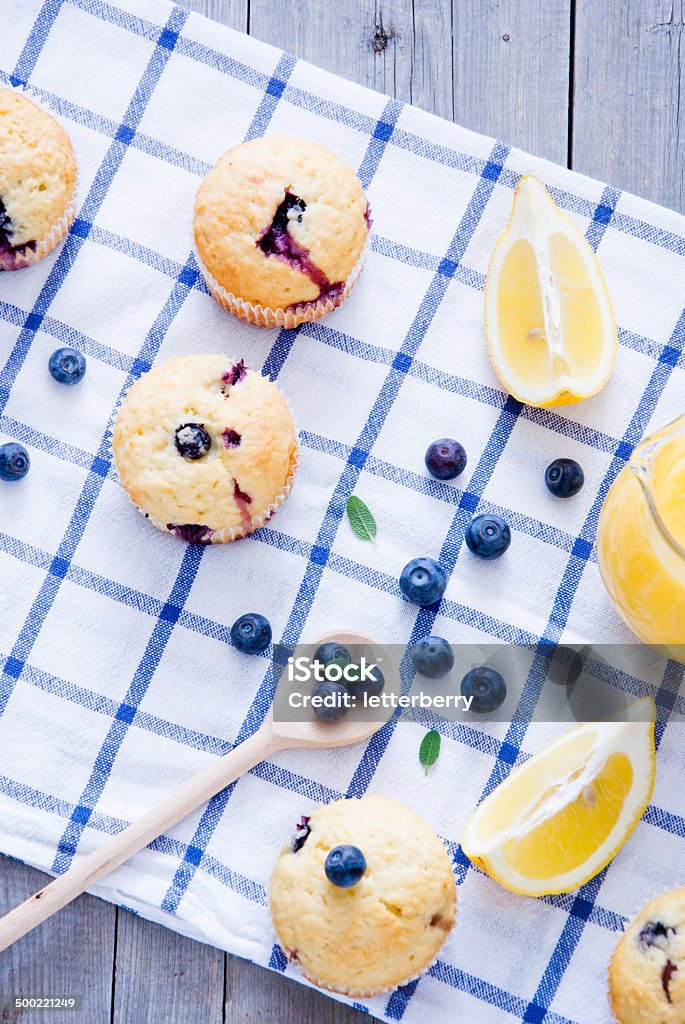 Blueberry Muffins American Culture Stock Photo