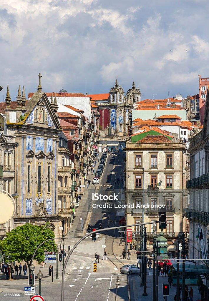 Blick auf die Rua 31 de Janeiro in Porto, Portugal - Lizenzfrei Alt Stock-Foto
