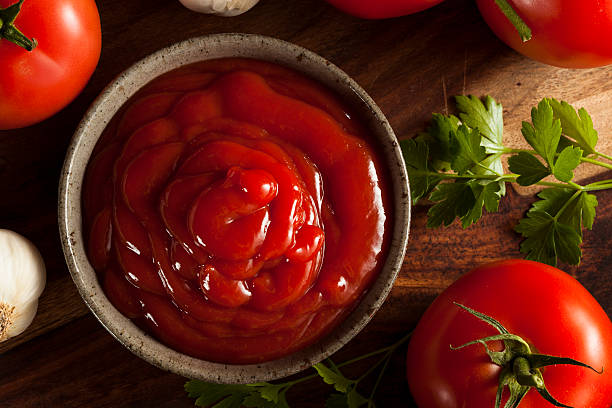 istock Organic Red Tomato Ketchup 500221579