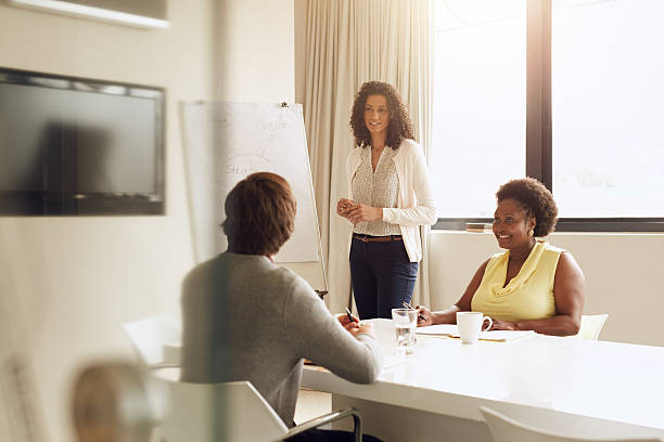 istock Reviewing their business strategy 500225322