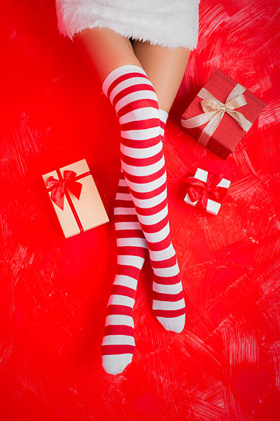istock Woman in funny socks 500225990