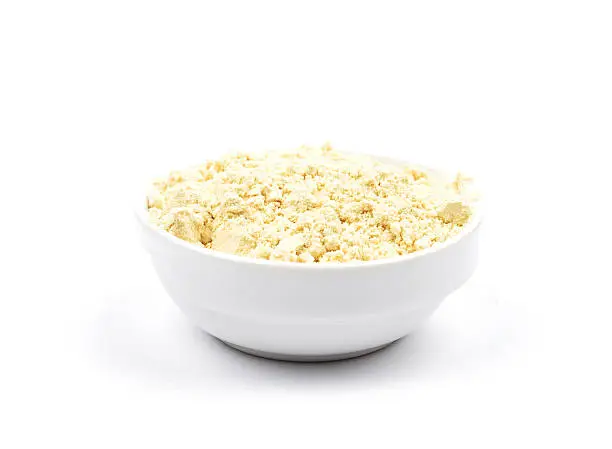 Lupin flour in bowl