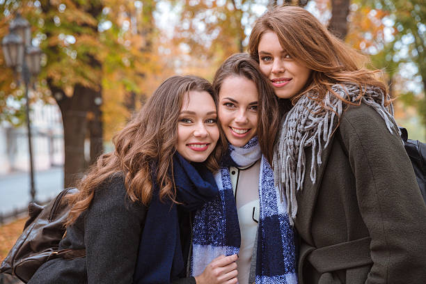istock Three women looking at camera outdoors 500227972