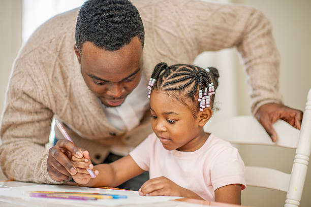 istock Little Girl Doing at Art Project 500228818