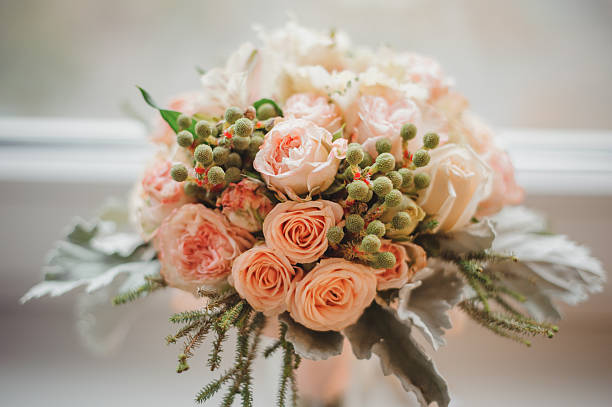 istock wedding bouquet from light pink colors 500234264