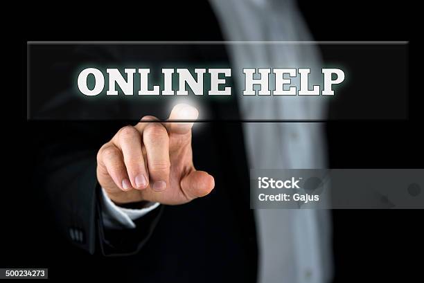 Online Help Stock Photo - Download Image Now - Advice, Assistance, Computer Network