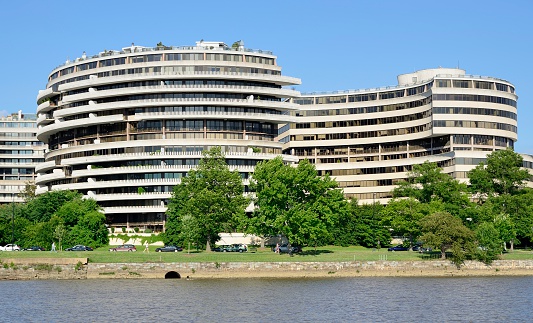 The famous Watergate complex in Washington DC where events led to the eventual resignation of US President Richard Nixon.