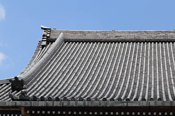 istock Japanese roof style 500236853