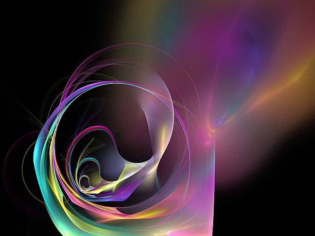 istock Digital Fractal on Black 500237843