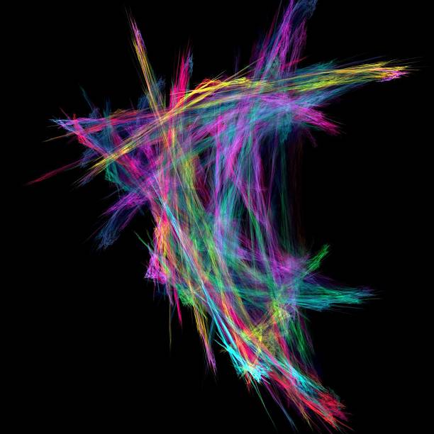 istock Digital Fractal on Black 500237947