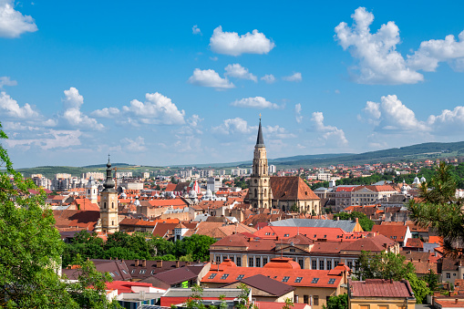 View of downtown Cluj Napoca, Romania