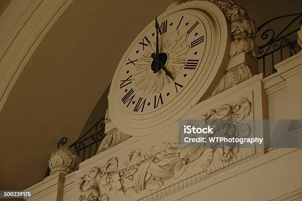 Ornate Clock Stock Photo - Download Image Now - Architecture, Brown, Clock