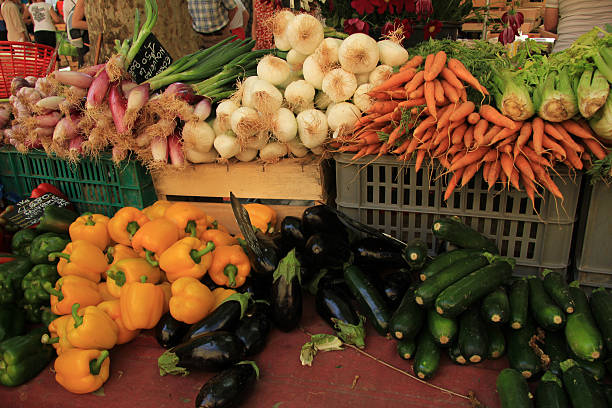 istock Vegetables at a market stall 500240551