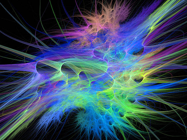 istock Digital Fractal on Black 500241089