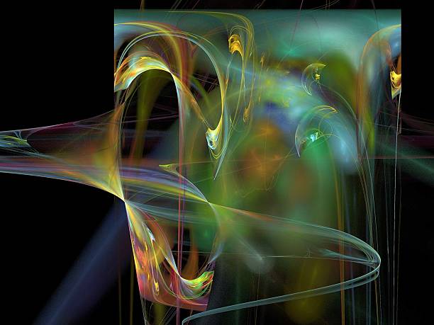 istock Digital Fractal on Black 500241295
