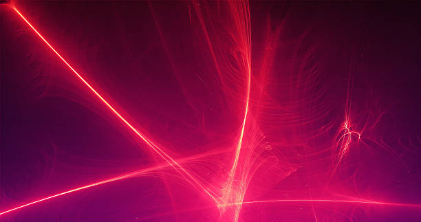 istock Abstract Background Lines Curves And Particles Red Yellow 500250346